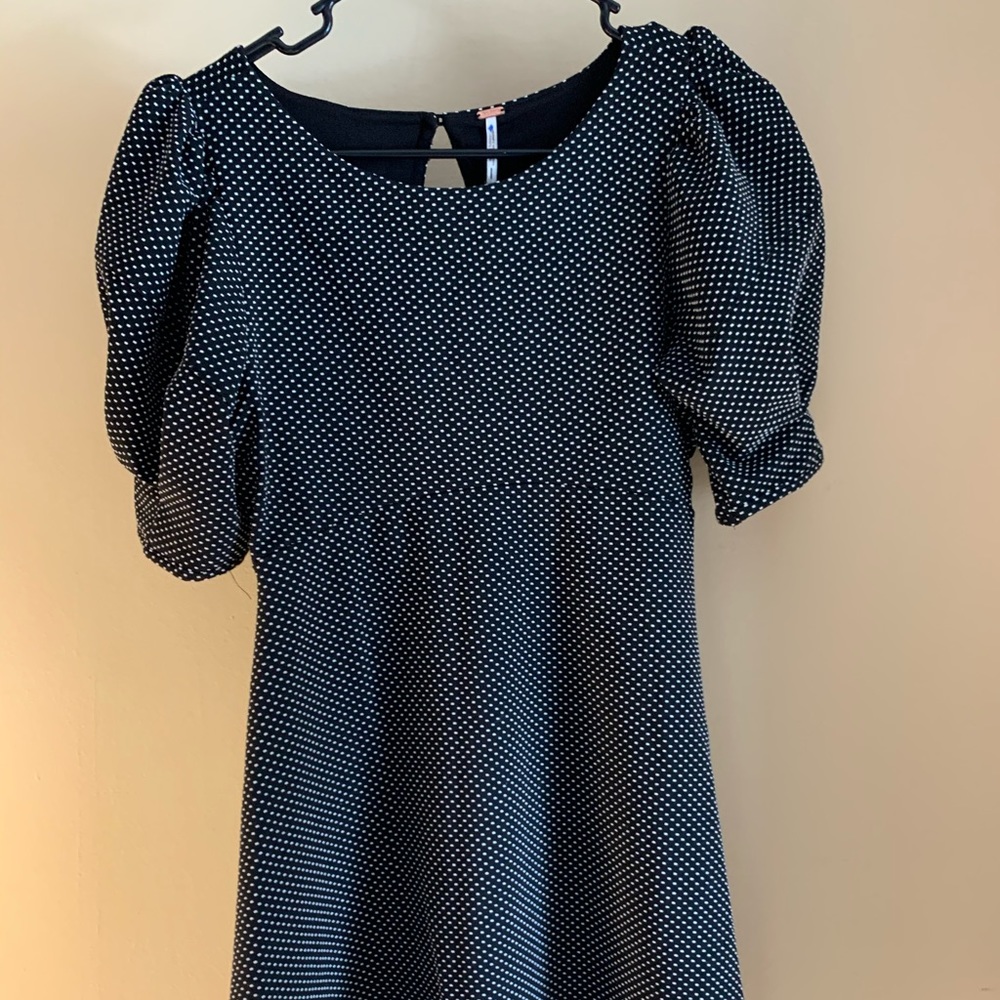 Free People Dress Polka Dot Fit & Flare
